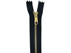 #4 Brass Closed-End Purse / Handbag Zipper