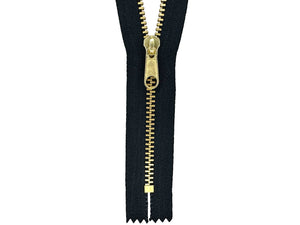 #4 Brass Closed-End Purse / Handbag Zipper