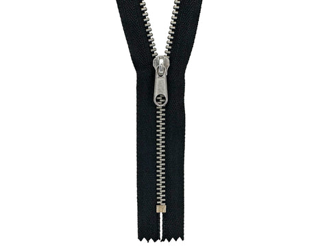 #4 Nickel Closed-End Purse / Handbag Zipper (set of 10) - CLEARANCE