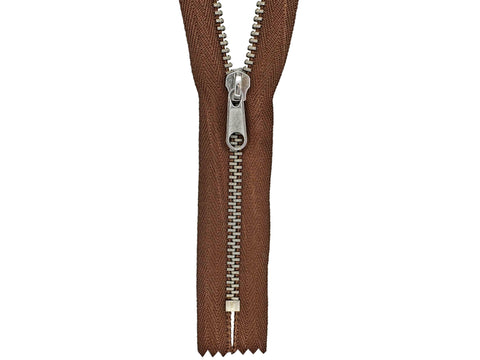 #4 Nickel Closed-End Purse / Handbag Zipper (set of 10) - CLEARANCE
