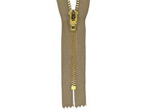 #4.5 Brass Closed-End Zipper (set of 25) - CLEARANCE