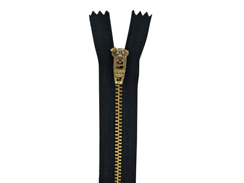#4.5 Brass Closed-End Zipper (set of 25) - CLEARANCE