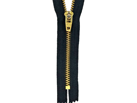 #4.5 Brass Closed-End Zipper (set of 25) - CLEARANCE