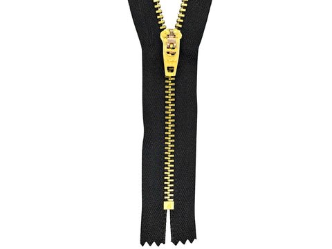 #4.5 Brass Closed-End Zipper (set of 25) - CLEARANCE