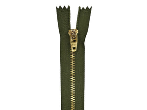 #4.5 Brass Closed-End Zipper (set of 25) - CLEARANCE