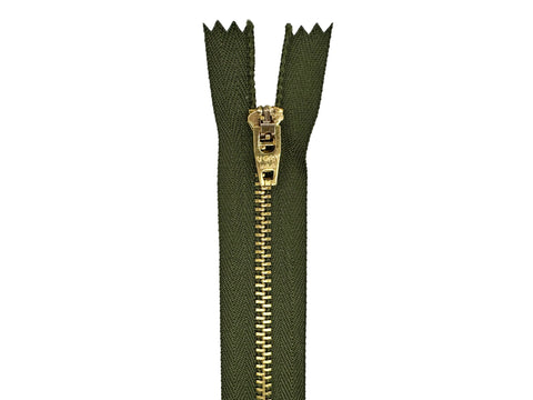 #4.5 Brass Closed-End Zipper (set of 25) - CLEARANCE