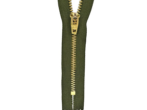 #4.5 Brass Closed-End Zipper (set of 25) - CLEARANCE