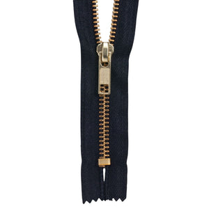 #5 Brass Closed-End Zipper (Clearance)
