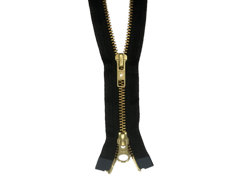 #5 Brass Nomex® Two-Way Separating Zipper