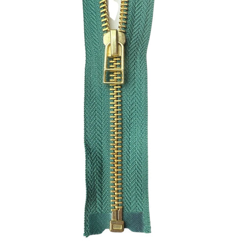 #5 Brass Separating (Jacket) Zipper with Wire Pull