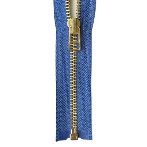 #5 Brass Separating (Jacket) Zipper with Wire Pull