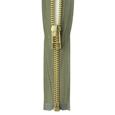 #5 Brass Separating (Jacket) Zipper with Wire Pull