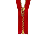 #5 Brass Separating (Jacket) Zipper with Wire Pull