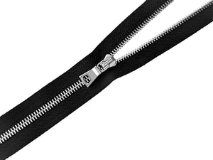 #5 Polished Nickel Separating Jacket Zipper (Luxury)
