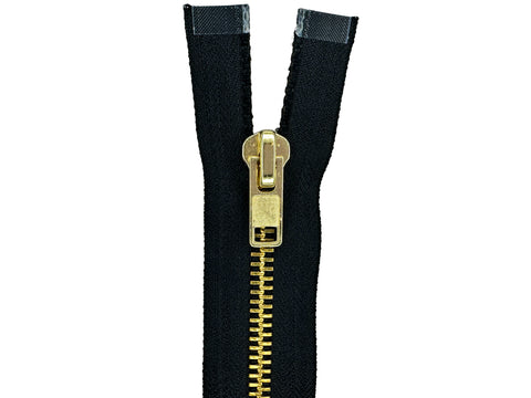 #8 Brass Heavy Duty Separating (Jacket) Zipper