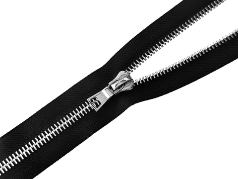 #8 Polished Nickel Heavy Duty Separating Jacket Zipper (Luxury)