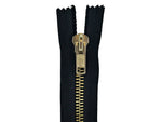 #10 Brass Heavy Duty Closed-End Zipper