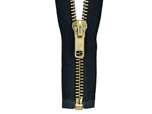 #10 Brass Heavy Duty Separating (Jacket) Zipper