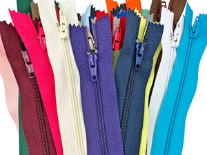 #3 Nylon Coil Closed-End Wholesale Zippers - up to 5 IN