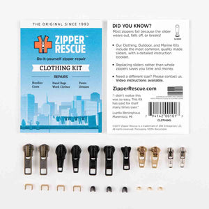 Zipper Rescue Kit - Clothing Zipper Slider Repair Kit