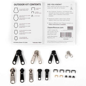 Zipper Rescue Kit - Outdoor Zipper Slider Repair Kit