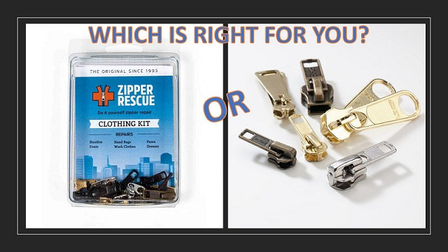 Zipper Repair Kits And Individual Zipper Parts For Zipper Slider Repla
