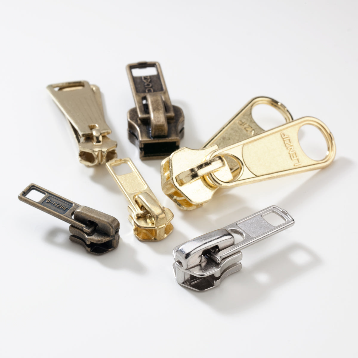 #10 Solid Brass Golden Zipper Top Stop and Bottom Stop,Zipper Repair Kit,Zipper Slider Retainer (#10)