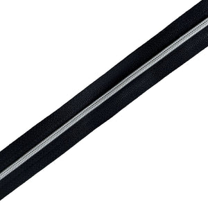 #3 Silver Metallic Coil Continuous Zipper Chain