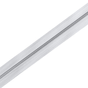 #3 Silver Metallic Coil Continuous Zipper Chain