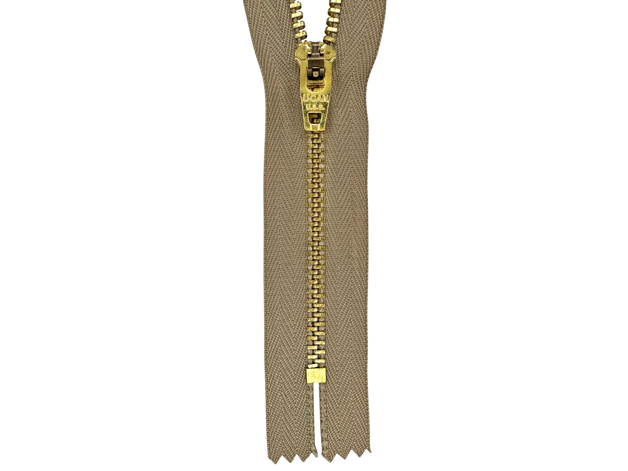 4.5 Brass Closed-End (Jean) Zippers | Zipper Shipper