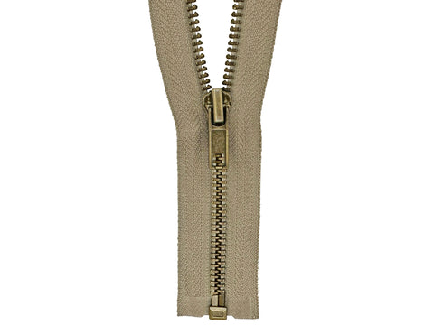 26 inch Metal Zipper White - 26” #5 Silver Brass Metal Heavy Duty Zippers Separating - Sewing Zipper - Craft Zippers - Jacket Zipper - White