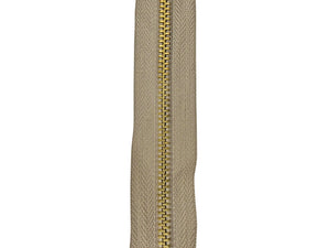 #5 Brass Continuous Zipper Chain By The Yard