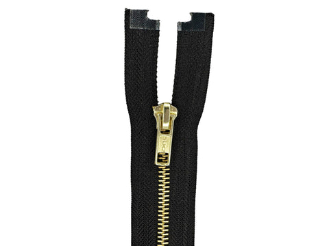 YKK #5 Nylon Coil Separating Zippers - Black 22 (Pack of 1 Zipper)