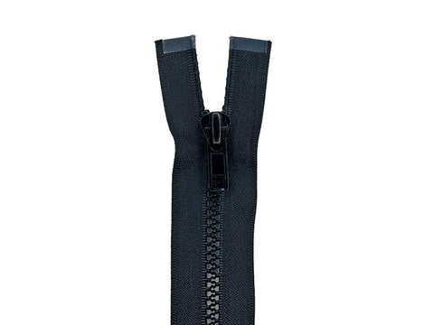 #5 Molded Plastic Extra-Long Separating Zipper