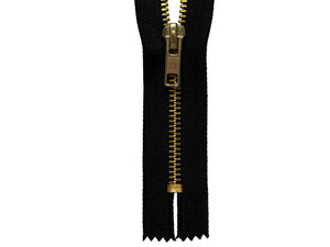 #5 Brass Medium Weight Closed-End Zipper