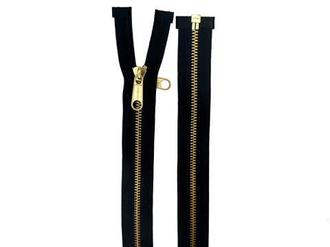 #5 Brass Extra-Long Separating (Tent / Sleeping Bag) Zipper