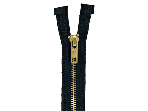 YKK® Zipper by the Yard, #5, Brass/Black – Maker's Leather Supply