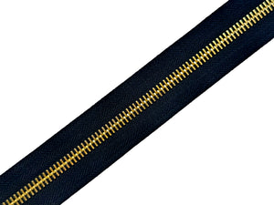 #8 Polished Gold G2 Continuous Zipper Chain