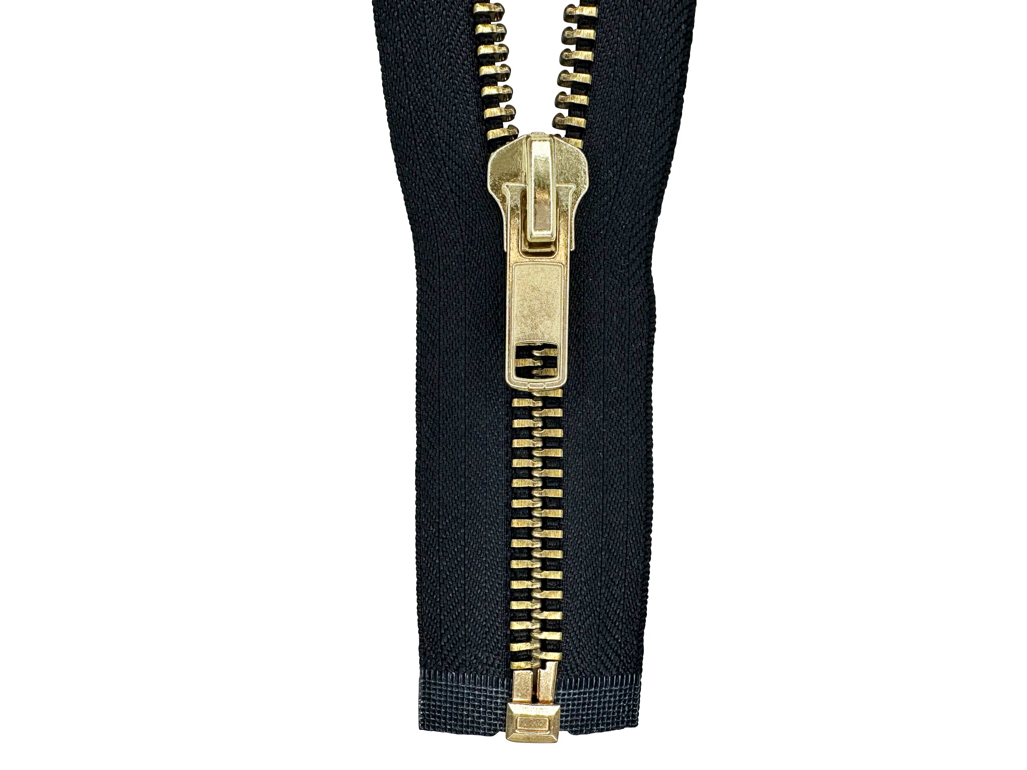 10 Brass Heavy Duty Separating (Jacket) Zippers
