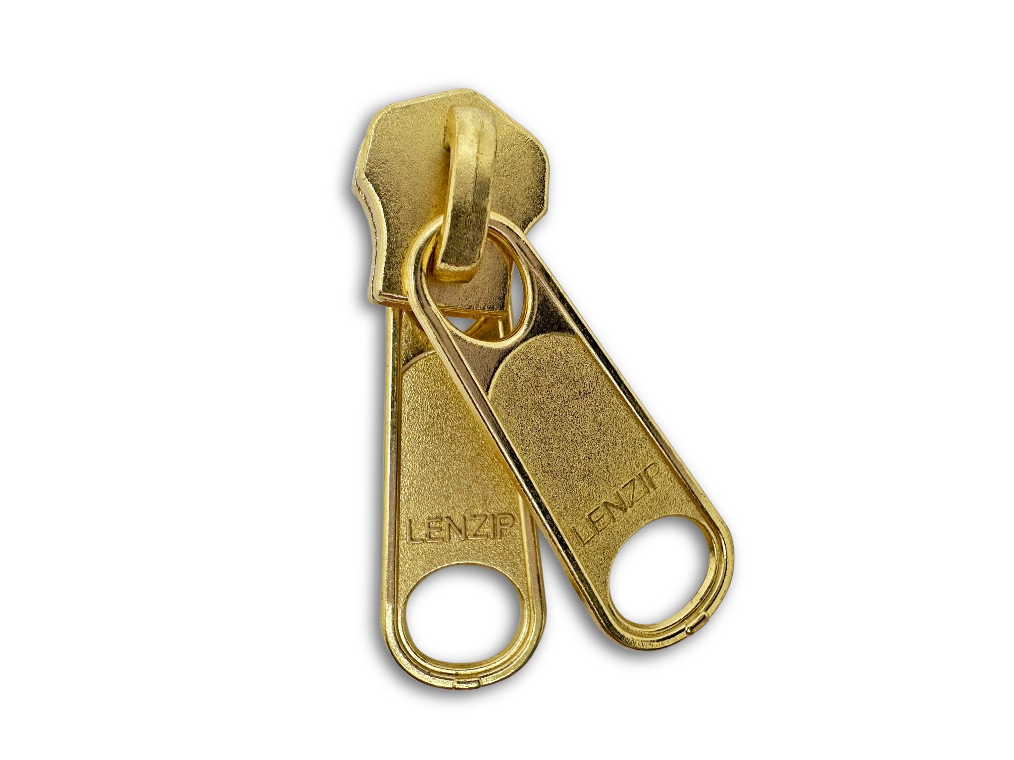 10 Non-lock Two Handle Double Pull Reversible Slider for Metal Zipper