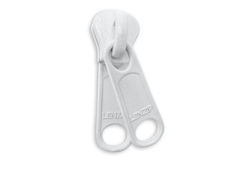 7 Non-lock Two Handle Double Pull Slider For Nylon Coil Zipper