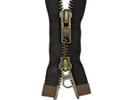 #10 Antique Brass Two-Way Heavy Duty Separating (Jacket) Zipper