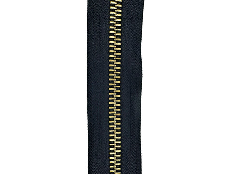 #10 Brass Continuous Zipper Chain By The Yard