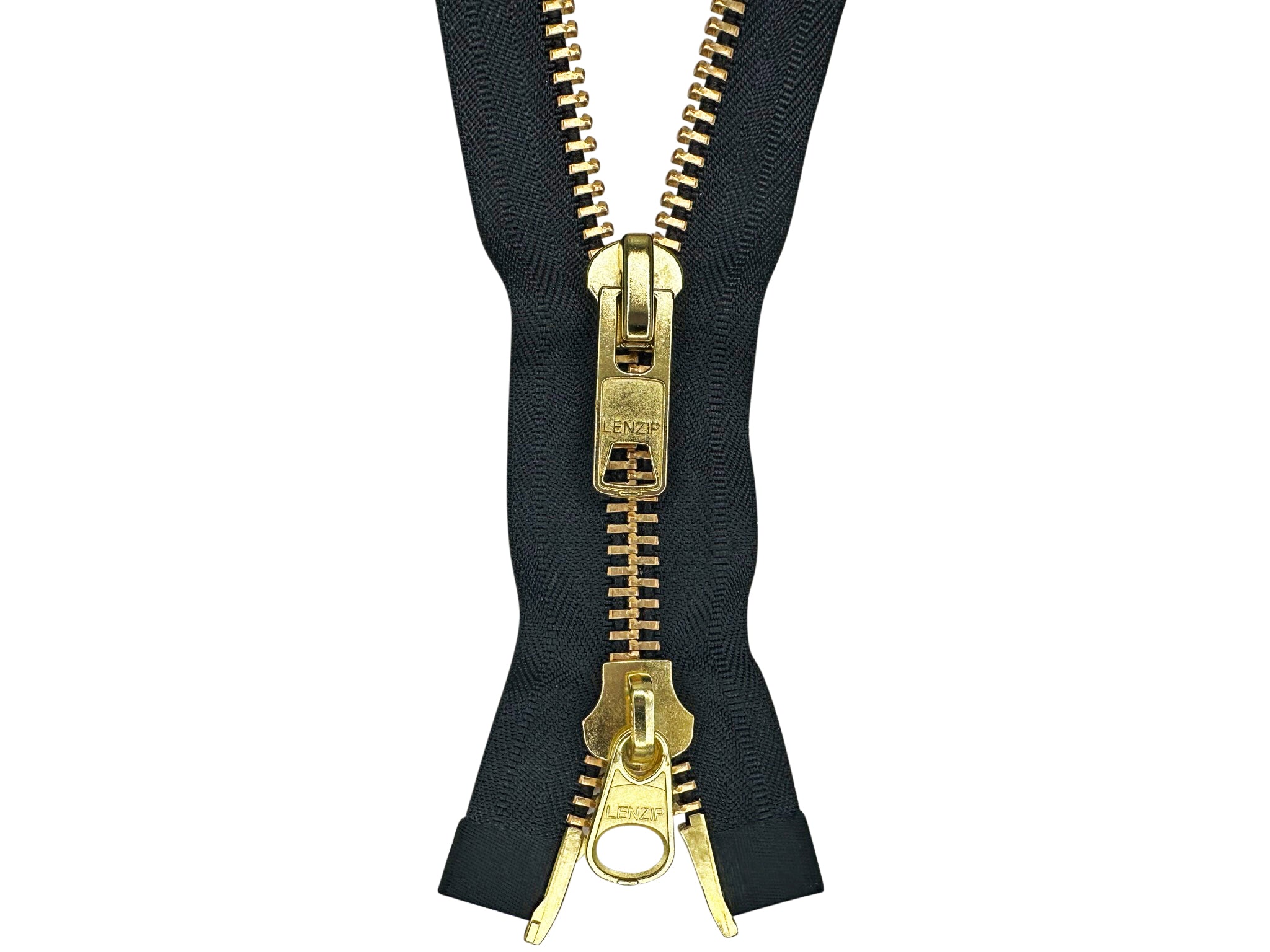 10 Brass Heavy Duty Two-Way Separating (Jacket) Zipper