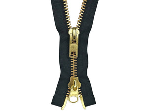 #10 Brass Heavy Duty Two-Way Separating (Jacket) Zipper