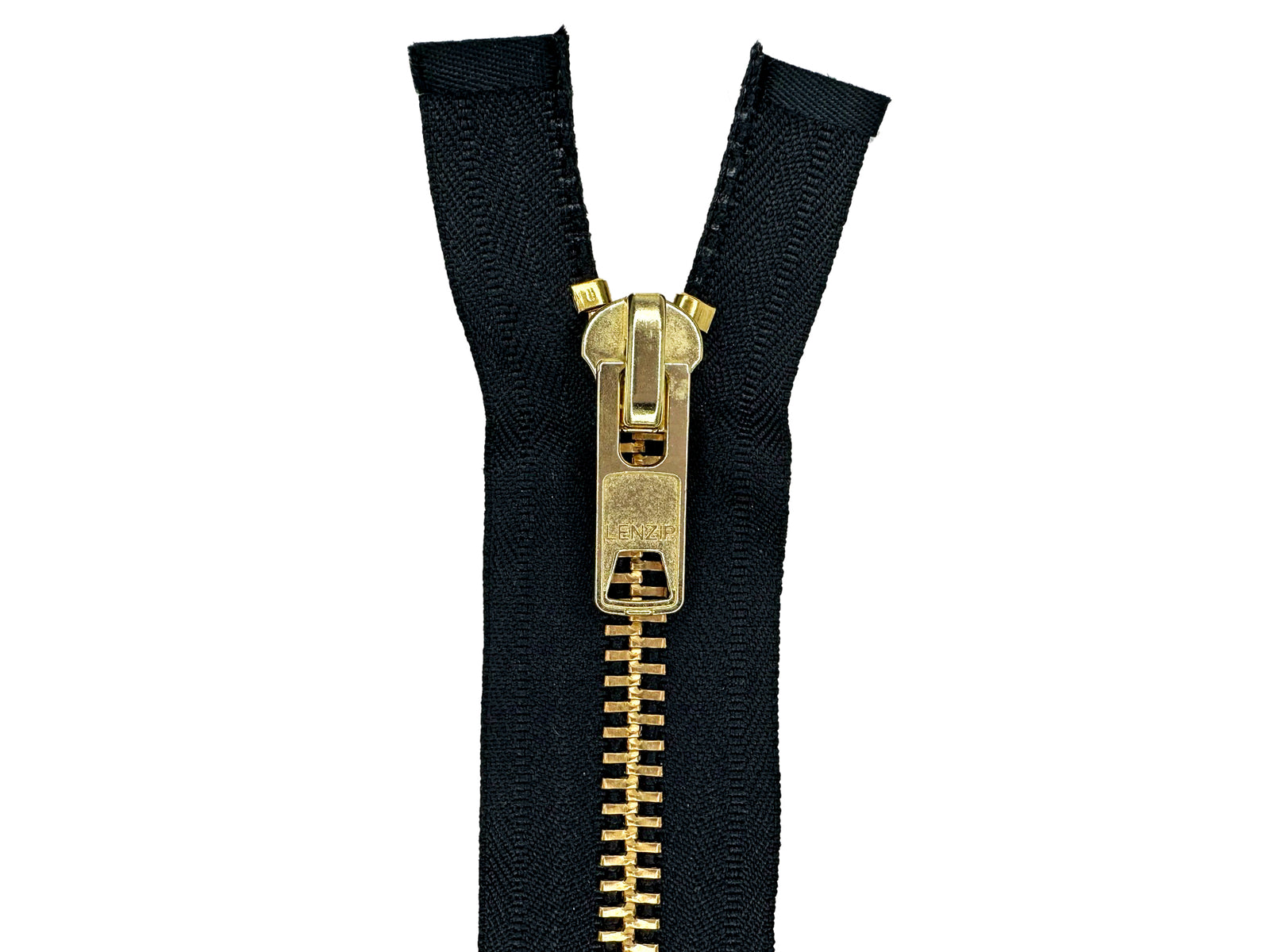 10 Brass Heavy Duty Two-Way Separating (Jacket) Zipper