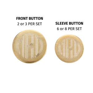 Monogrammed Custom Blazer Buttons Set