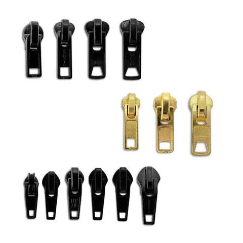 Universal Jacket Zipper Slider Sampler Pack (all Zipper Types)