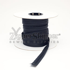 #5 Molded Plastic Continuous Zipper Chain By The Yard