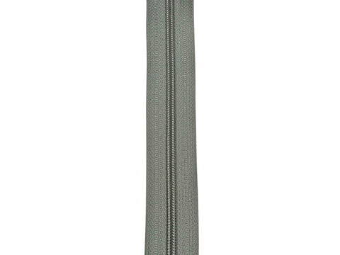 10 Yards #5 Nylon Coil Zipper Tape with 10 Metal Slider Pulls - Black